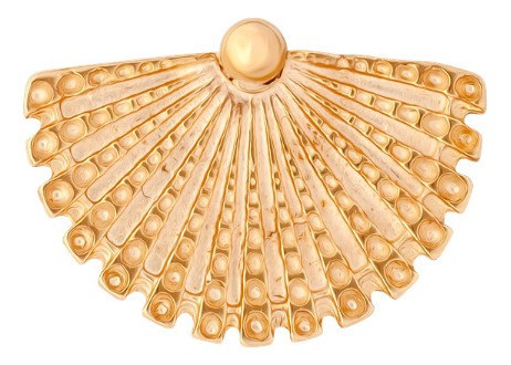 Pingente Leque Banhado Ouro 18k 0