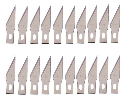 20 Laminas N. 11  Estilete De Precisão Bisturi Artesanato 0