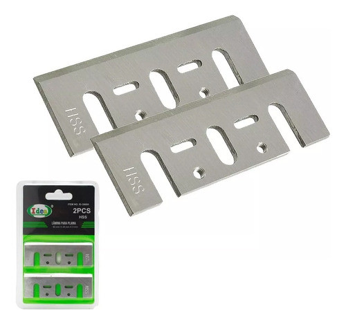 Lamina Par Faca 82mm Plaina Elétrica Makita Bosch Hss 0
