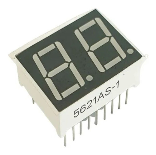 Display Led 2 Digitos 7 Segmentos Vermelho Catodo Comum 0.56 0
