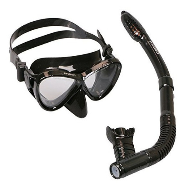 Snorkel Set, Anggo Adult Recreation Máscara De Buceo Con Más 0
