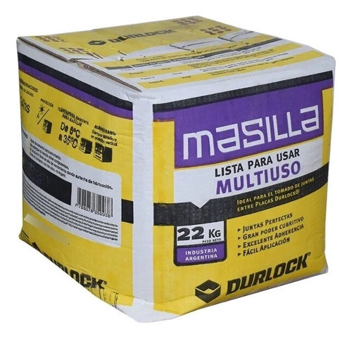 Masilla Para Placas De Yeso  Durlock En Caja 22 Kilos 0
