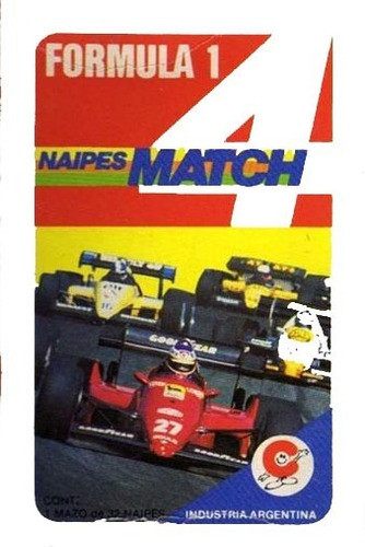 Cartas Naipes Formula 1 Match 4/cromy (remasterizada 2022) 0