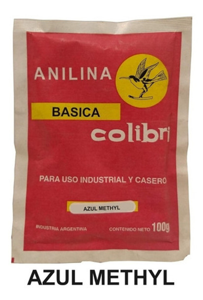 Anilina Basica Colibri X 100 Grs Azul Methyl 0