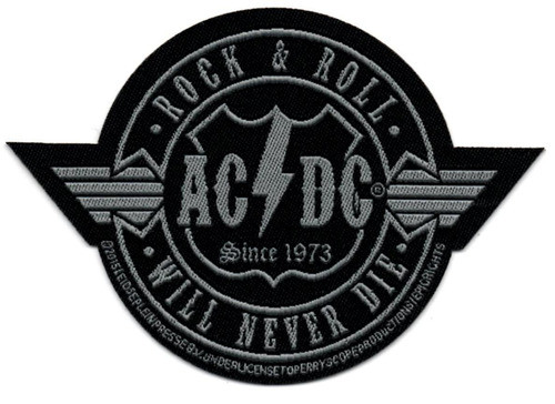 Patch Microbordado - Ac/dc - Rnr Will Never Die P138 Oficial 0