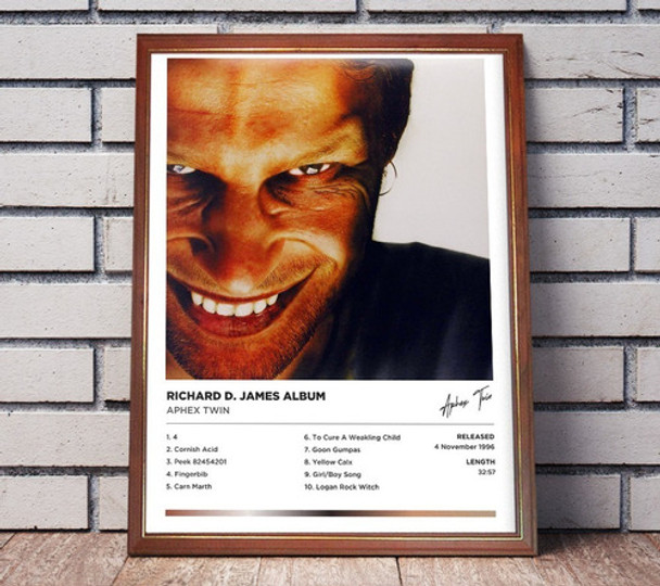 Aphex Twin Poster Richard D. James Album Cuadro Para Colgar 0