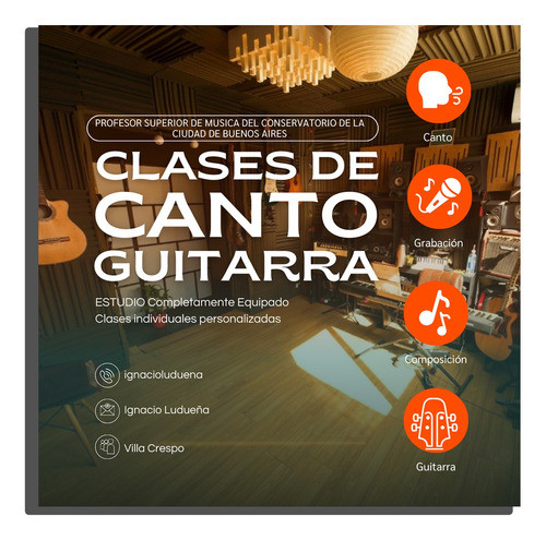 Clases Guitarra Canto Tecnica Vocal Produccion Palermo 0