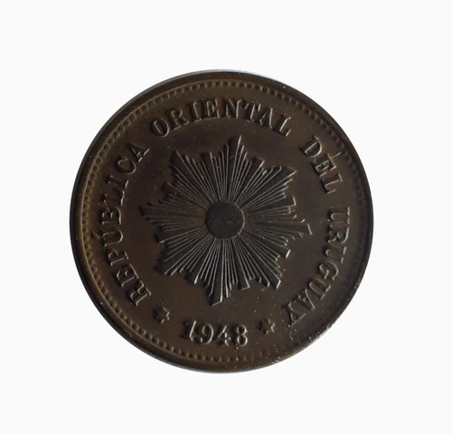 Moneda Uruguay 1948 5 Céntimos 0