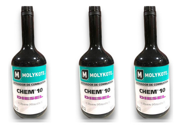 Pack X3 Limpia Inyectores Diesel Molykote X 300ml Chem 10 0