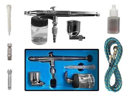 Aerografo  Olympo + Manguera + Lubricante + Acople Rapido 0
