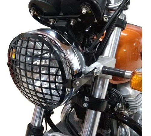 Protector Farol Royal Enfield Interceptor 650 Acero Mk 0
