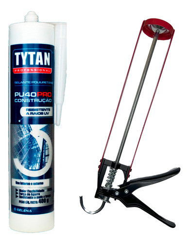 Selante Tytan Pu Construcao 400g Cinza Com Aplicador 8:1 0