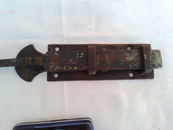 Antiguo Pasador Traba Tranca Falleba Robusto Puerta Ven 37cm 0