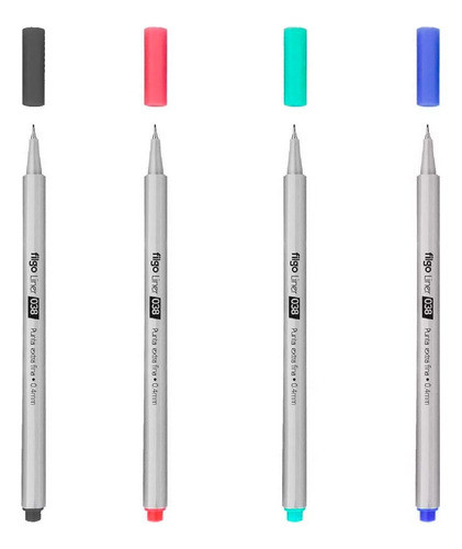 Pack X10 Microfibras Marcadores X 4 Colores Filgo Liner 038 0