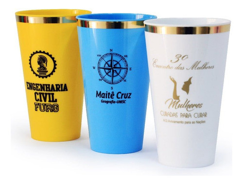 100 Copo Caldereta C/borda 550ml Personalizado  R1307b 0