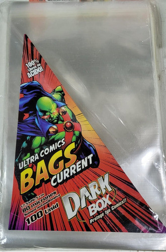 Dark Box Bolsas Protectoras Comic Anti Acido Tamaño Current 0