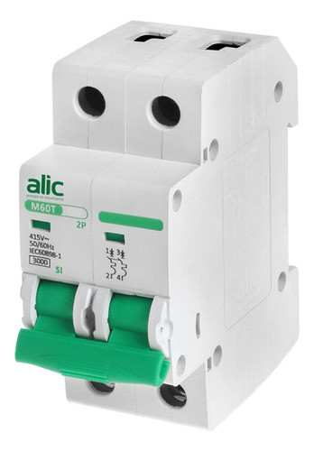 Llave Termicabipolar Alic 2x50 Amp 0