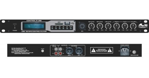 Reproductor Control 5 Usb Mp3 Mixer Mic Sd Fm Consola Gbr 0