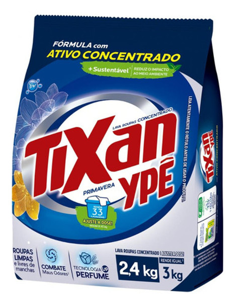 Sabão Em Pó Tixan Ypê Primavera 2,4kg 0