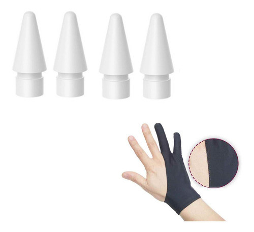 Puntas Apple Pencil 4 Repuesto + Guante Premium 0