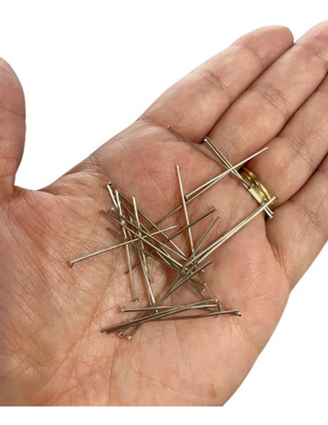 200 Alfinetes 30mm Para Montar Lustres 1,50x30mm 0