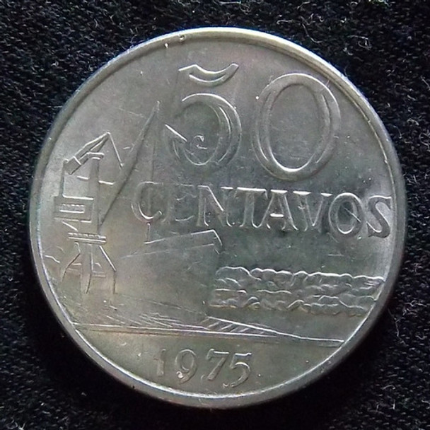 Brasil 50 Centavos 1975 Excelente Km 580a 0