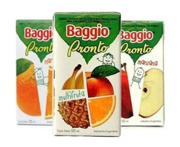 Jugo Baggio 125ml (pack X 10un) - Barata La Golosineria 0