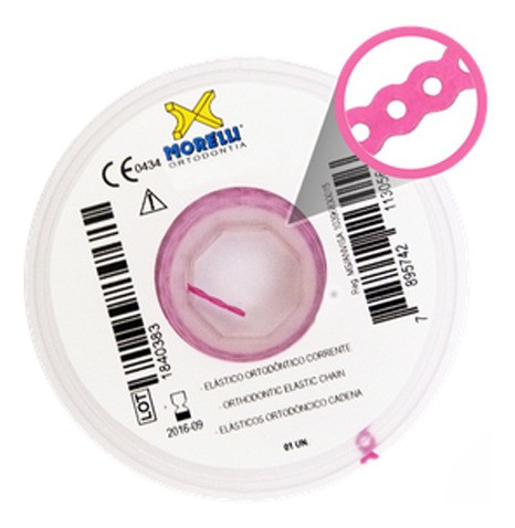 Elástico Corrente Longo 60.05.312 Rosa - Morelli 0