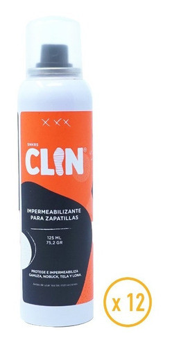 Protector Impermeabilizante De Calzado Zapatillas Clin X12un 0
