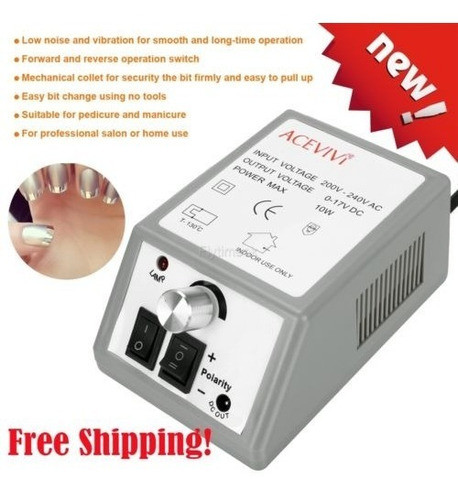 Pro Nail Acrílico Taladro De Manicura Kit De Máquina Eléctri 0