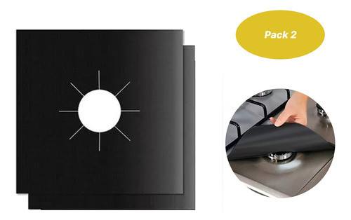 Protector De Cocina Teflon Placa Antiadherente 2 Hornalla 0