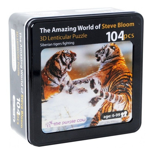 Puzzle Lenticular 3d - Tigres - The Purple Cow 0
