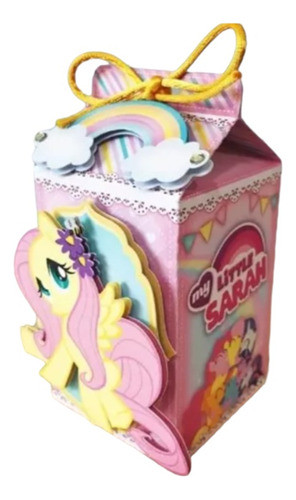 24 Cajitas Milk Box De Pony 3d 0