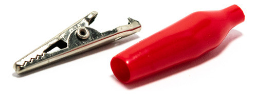 Pinza Cocodrilo Mediano Rojo (43mm) X5 Unidades 0