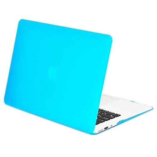 Topcase Aqua Blue Rubberized Hard Case Cubierta Para Macbook 0