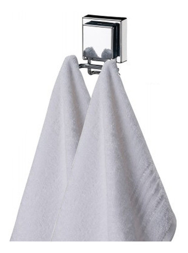 Percha Para Baño Doble Con Ventosa Premium Inox. 0