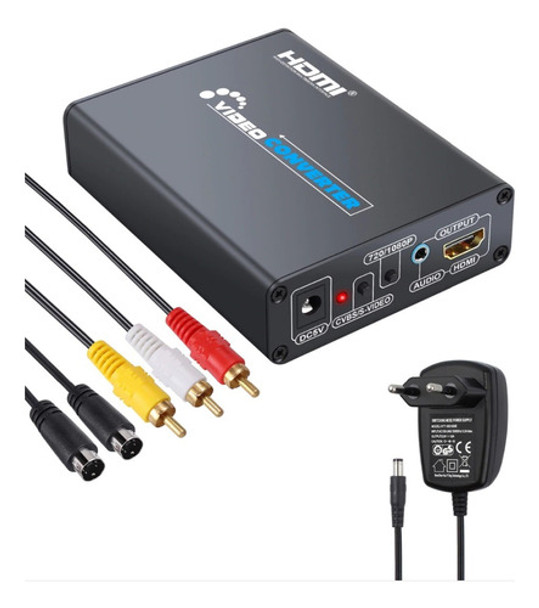 Conversor De Video Composto Av 3 Rca + S-video Para Hdmi 0 Conversor De Video Composto Av 3 Rca + S-video Para Hdmi 0