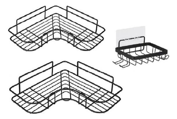 Set 3 Esquineros Organizadores De Ducha Búho Store 0