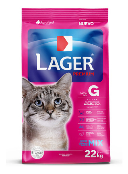 Alimento Lager Gatos 3 Kg. 0