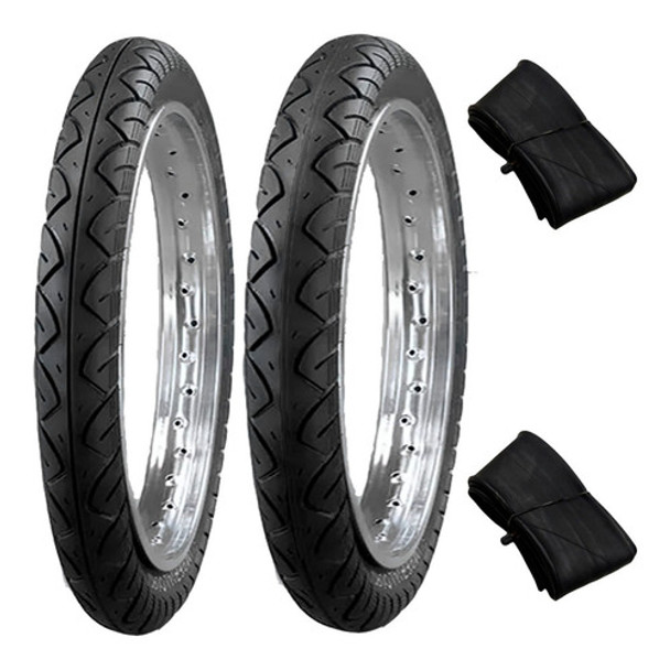 Kit Cubiertas Imperial 275 18 + 90 90 18 Racing Cg Ybr Cama 0