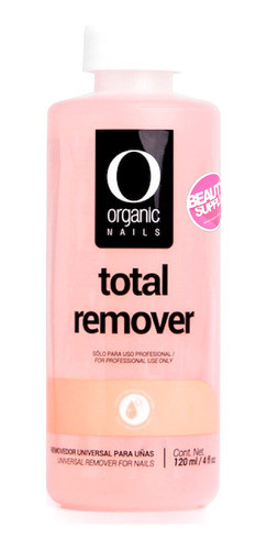 Removedor Uñas Total Remover Organic Nails 120ml Universal 0