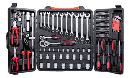 Jogo De Ferramentas Manuais Com Maleta Mondial 121 Peças 0