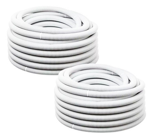 Caño Corrugado 7/8 Pvc Blanco Ignifugo Idt Rollo X 50mts 0