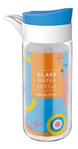 Botella Deportiva 500cc Vidrio Tesla Renga 0