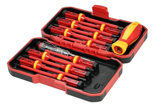 13pcs 1000v Trocáveis Isolados Chaves De Fenda Conjunto Com1 0