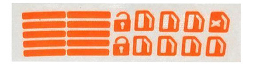 6 Adesivo Luminoso Do Botão Do Interruptor Da Janela 0