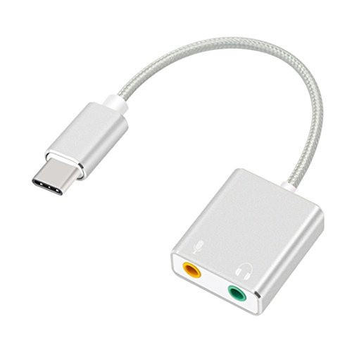 Auswaur Adaptador Audio A Usb Audio Virtual 7.1 Plateado 0