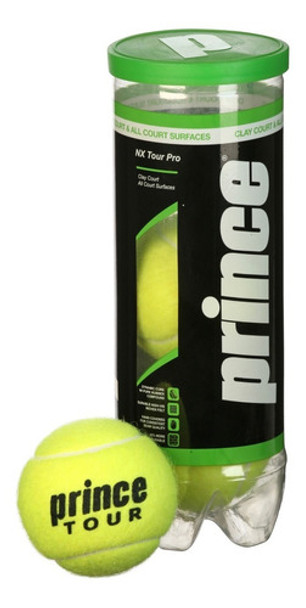 Tubo De Pelotas Prince Nx Tour Pro Padel Tenis Po 0