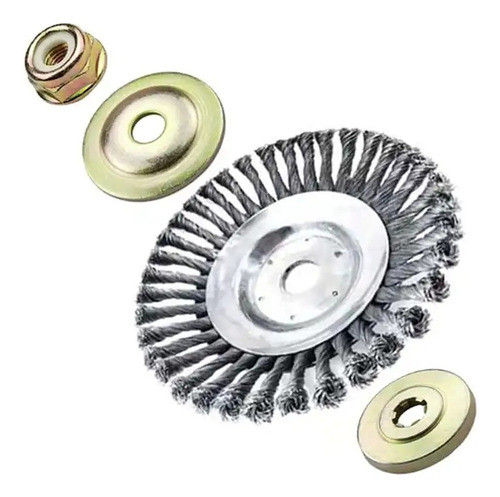 Disco Alambre Cepillo Para Desmalezadora Con Accesorios 0