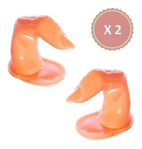 Dedo De Práctica Con Uña Uñas Esculpidas Manicuría 0